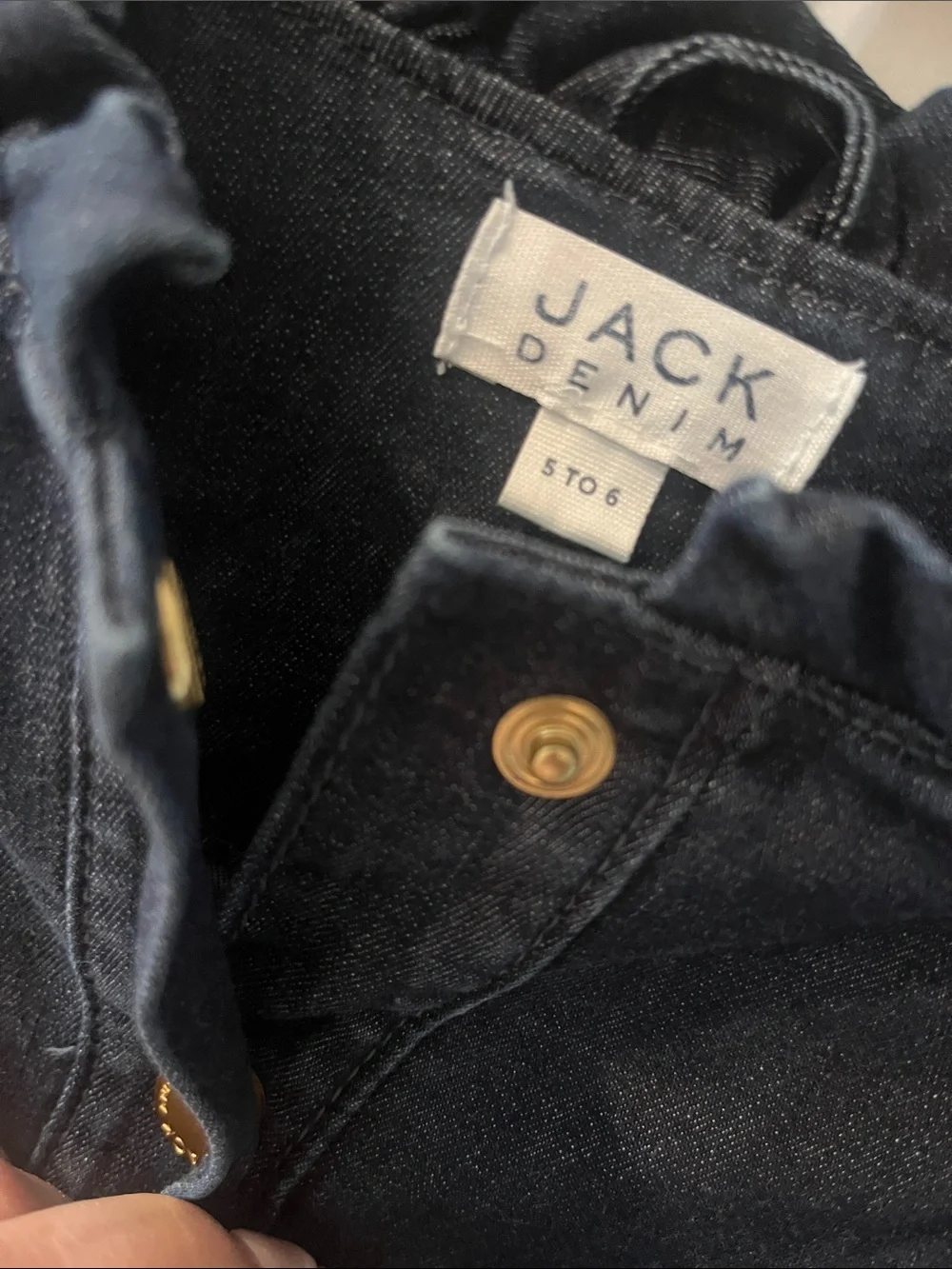 Janie and Jack Dark Navy Denim Ruffled Peplum Jacket